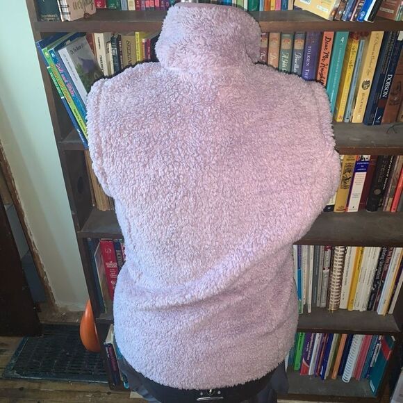 Free Country lavender purple NWT fleece full zip gorpcore M vest - Picture 2 of 3